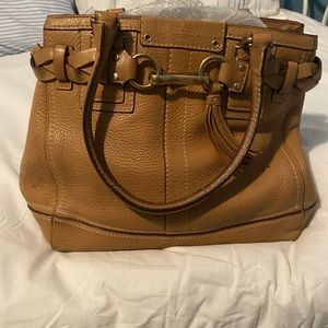 Tan Leather Coach Purse